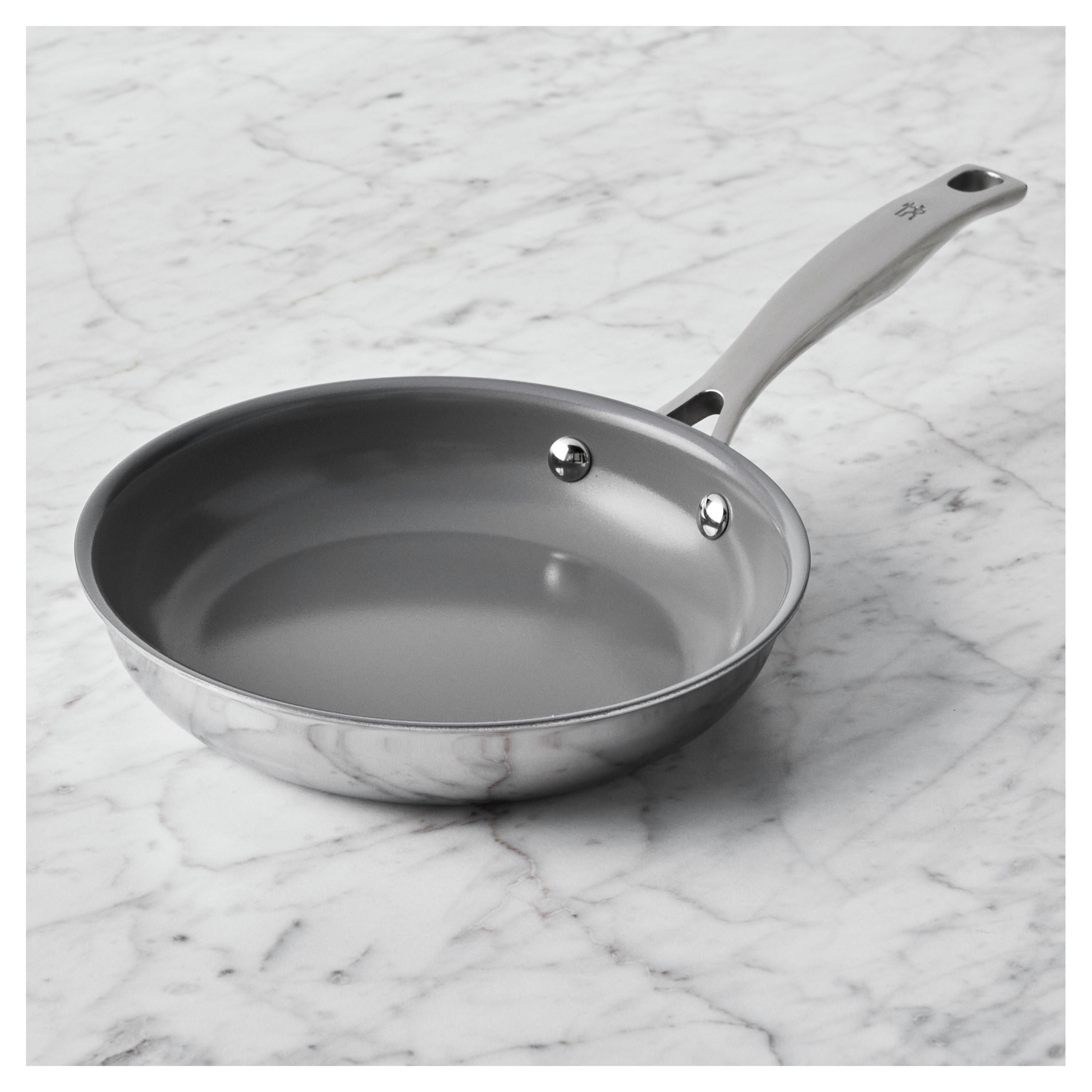 Henckels 8" Stainless Steel Ceramic Non-Stick Fry Pan, CLAD H3 Ceramic Non-Stick Series