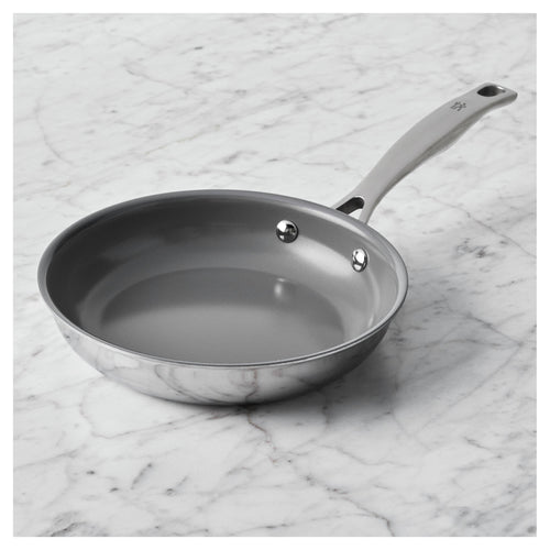 Henckels 8" Stainless Steel Ceramic Non-Stick Fry Pan, CLAD H3 Ceramic Non-Stick Series