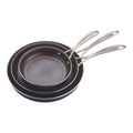 Henckels 3pc Aluminum Nonstick Fry Pan Set, Capri Granitium 3D Series