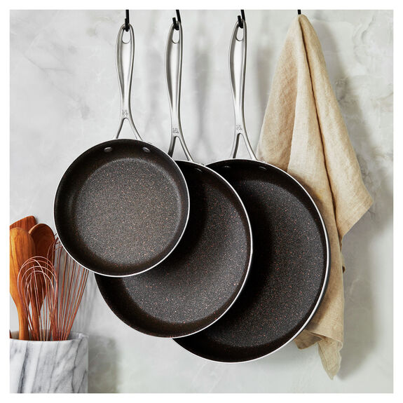 Henckels 3pc Aluminum Nonstick Fry Pan Set, Capri Granitium 3D Series
