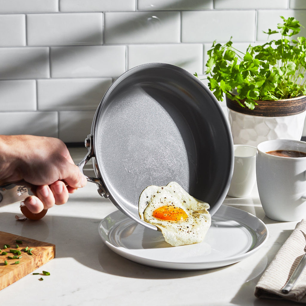 Henckels 8" Stainless Steel Ceramic Non-Stick Fry Pan, CLAD H3 Ceramic Non-Stick Series